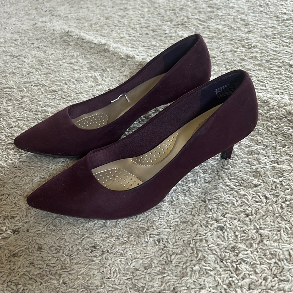 Dark purple heels